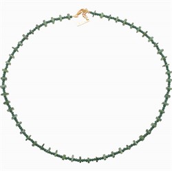 ByMickleit halskæde - Perlekæde, green gemstone